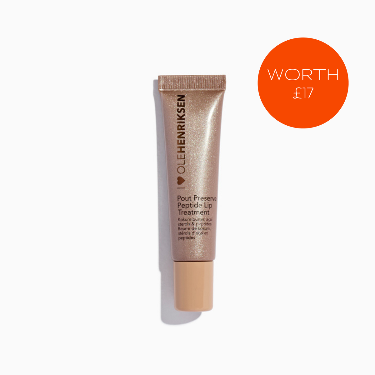 OLE HENRIKSEN POUT PRESERVE PEPTIDE LIP TREATMENT - CRÈME BRÛLÉE GLIMMER